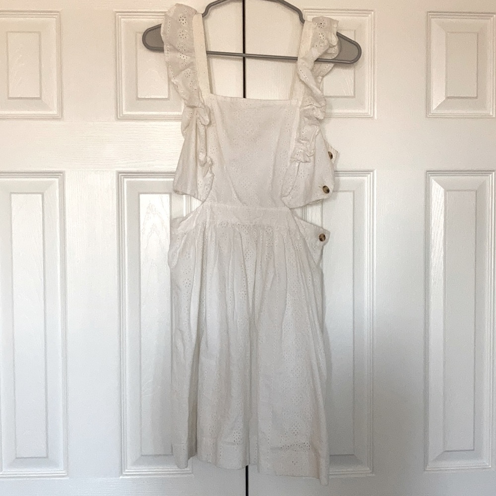 White mini dress